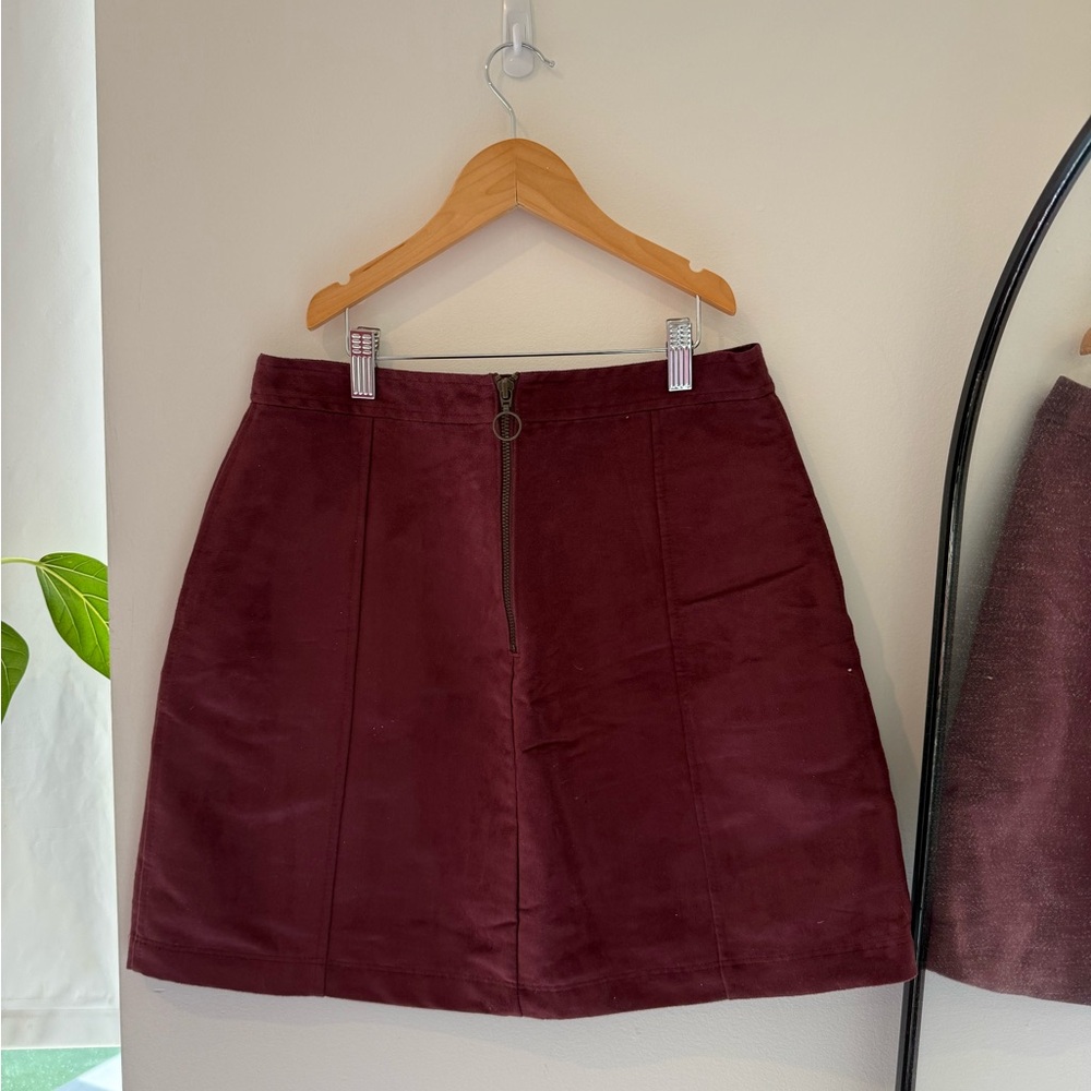 Old Navy Burgundy Mini Skirt